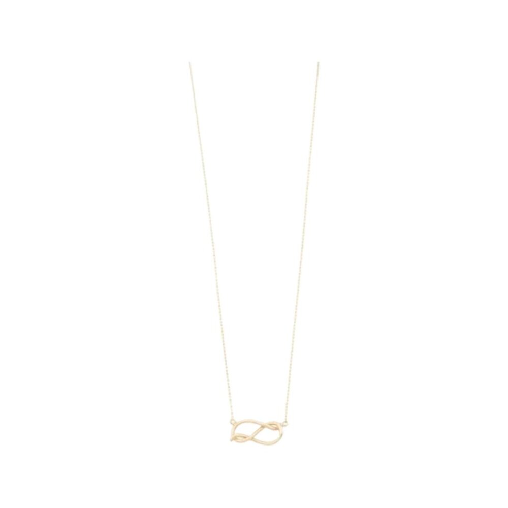 FREMADA Gold Made In Italy 14kt Gold Infinity Love Knot Necklace